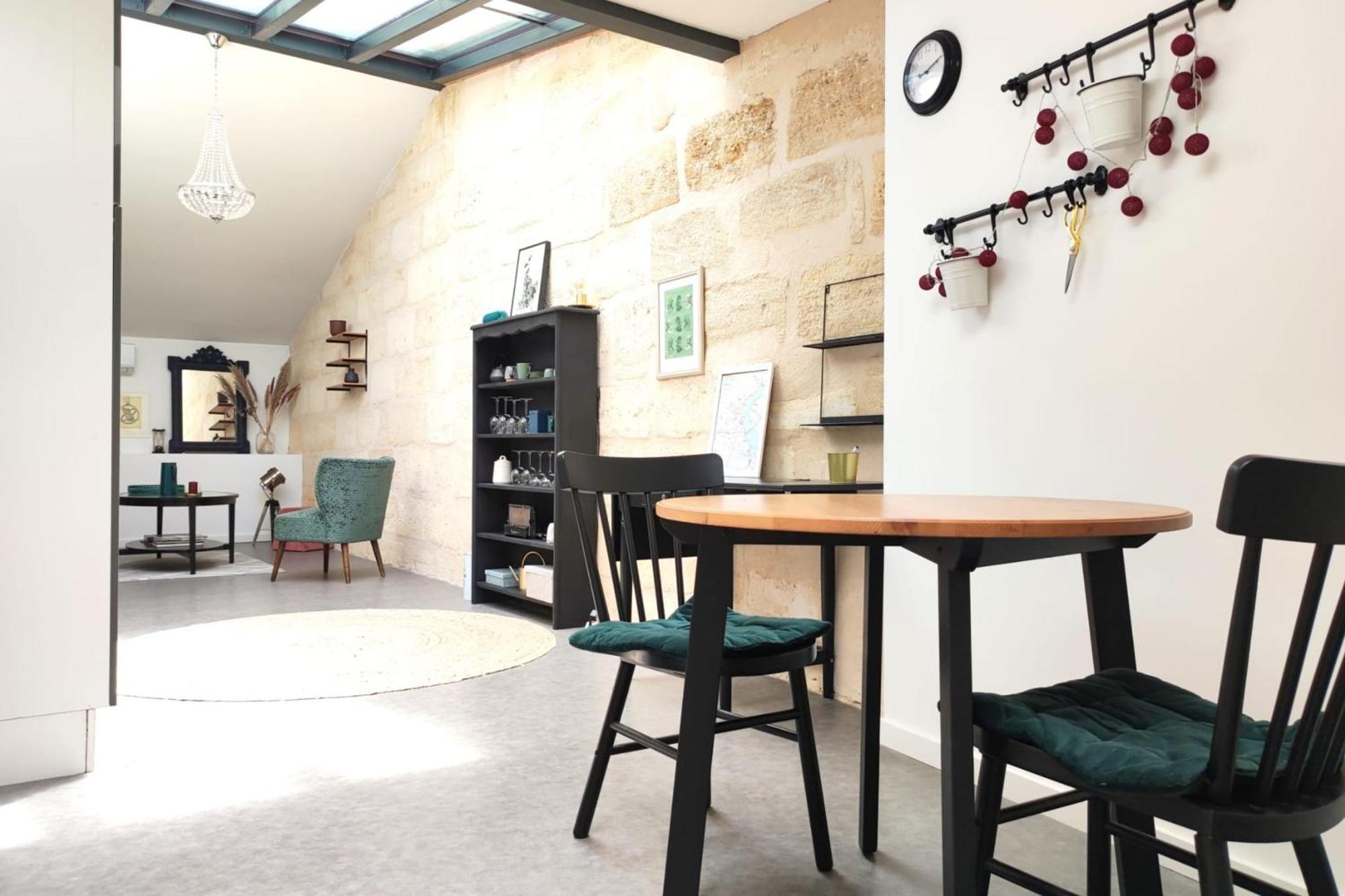 Beautiful Duplex With Ac - Place Du Palais Bordeaux Zewnętrze zdjęcie